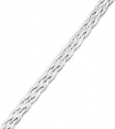 Simple shine adds an element of great style. Giani Bernini's pretty braided bracelet is crafted in polished sterling silver. Approximate length: 7-1/2 inches.