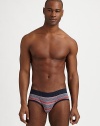 Cotton brief with signature stripe detail and a hint of stretch for added comfort and support.Logo waistband94% cotton/6% elastaneMachine washImported