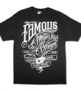 Do what you do best in this casual short sleeve t-shirt by Famous Stars and Straps.