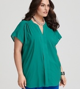 DKNYC Plus Size Buttoned Tunic