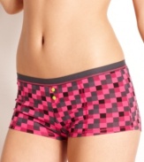 Take something from the boys and make it all yours. This boyshort from Maidenform's Charmed collection adds girlie glam to boxer briefs. Style #C0402