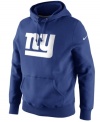 Fire up and show that you're a fan with this classic New York Giants NFL hoodie from Nike.