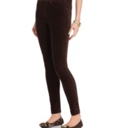 Fine-waled corduroys help your wardrobe transition from summer to fall seamlessly. MICHAEL Michael Kors' skinny-leg, pull-on pants work now with a lightweight tunic -- then later, layer them with a sweater and boots.