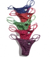 For fierce style in an itty bitty package, get your paws on this cute thong by JT Intimates. Style #26289LTH