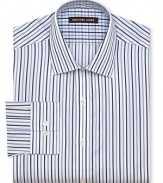 Michael Kors Striped Dress Shirt - Classic Fit, Barrel Cuffs