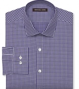 Michael Kors Gingham Check Dress Shirt - Classic Fit