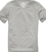 Follow the lines toward a sleek streamlined graphic tee from American Rag.