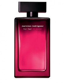 Each element of this ultra-sophisticated limited edition has been enhanced to sublimate the original Eau de Parfum in a couture way: Vibrating and colorful top notes have been added to the fragrance, the bottle is dressed up with one absolute color fuchsia - and the outer packaging has a wink at Narciso Rodriguez fashion collages. 