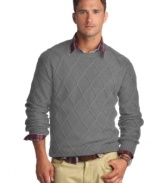 Great catch. This Izod crew-neck sweater will be your trusty companion, all season long. (Clearance)