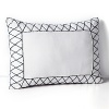 Vera Wang Shibori Embroidered Border Decorative Pillow, 12 x 16