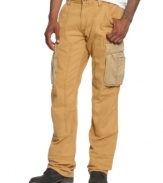 These stylish Rocawear cargo pants have plenty of pockets to carry your gear.