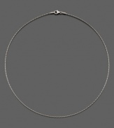 A versatile and beautiful chain necklace in 14k white gold. Approximate length: 17-3/4 inches.