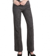 Add sophisticated style to your repertoire of looks with these wide leg denim pants from BCX!