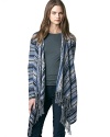 Go long this fall with this cozy knit cardigan enriched by a classic Fair Isle print.