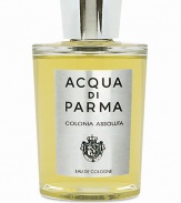 Fresh, sensual and vibrant. A rich bouquet of Italian citrus, hot spices and refined floral notes that blend harmoniously with precious chords of white musk and amber. This sensual unisex scent lasts for hours. 