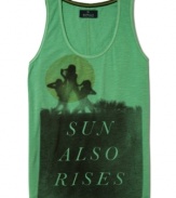 Get literary. This tank from Buffalo David Bitton takes a hint from Hemingway for cool weekend style.