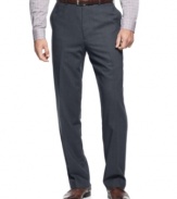 Give basic black a break with these refined dress pants from Louis Raphael.