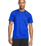 Go ahead, work out a little bit harder in this breathable running shirt from Puma.