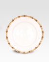 An elegant, extremely versatile small plate in lasting ceramic stoneware with handpainted bamboo detail. From the Classic Bamboo Collection7½ diam.Ceramic stonewareDishwasher safeImported 