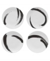 A true work of art. Showcase masterpiece meals on Mikasa's Brushstroke accent plates, featuring four unique designs in sleek, durable porcelain.