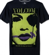 Made from 100% organic cotton, this Volcom graphic tee not only looks good but is good for the environment.