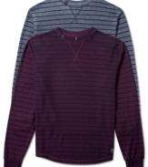 Revive your boring thermal styles with one of these horizontal stripe colored thermals by 3rd & Army.