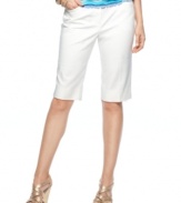 These chic Bermuda shorts from Ellen Tracy are springtime essentials. Dress them up with wedges or dress them down with flats.