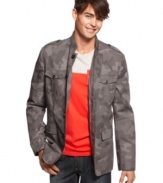 Recruit this jacket to your summer arsenal and be outfitted in style by Kenneth Cole Reaction.