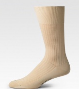 Smooth cotton in a mid-calf height for every day of the week. Cotton; machine wash Imported