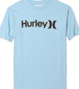 Score authentic skate and surf style with this logo t-shirt from Hurley.