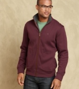 Casual can still be classy with this handsome and comfortable sweater from Tommy Hilfiger.