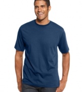 Lightweight and super comfortable, this bold crew neck T shirt provides the perfect start to a cool, layered look.