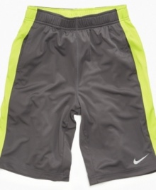 Cool and breezy. These Dri-FIT shorts from Nike are the perfect way to keep him and his look fresh.