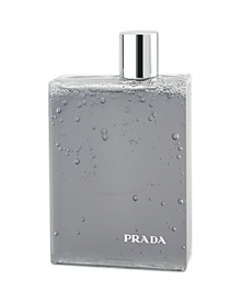 New at Bloomingdale's. The first men's fragrance from Prada. A magnetic amber that is daring and fresh, yet abstract and mysterious.