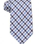 Gingham gets professional with this sharp tie from Tommy Hilfiger.