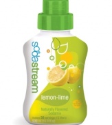 Stop spending your hard earned cash on expensive, sugar-loaded soda. Make your own at home with your SodaStream soda maker and this lemon-lime soda flavoring -- a perfectly tart and tasty alternative with two-thirds less sugar, calories and carbs than the store-bought stuff.