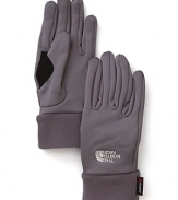 Sporty gloves in a cozy and stretchy fabric keeps hands toasty on the coldest of days.