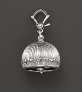 Inspired by Zen philosophy, this intricately detailed, matte finish sterling silver meditation bell from Paul Morelli jingles softly.