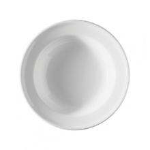 Just like a downtown loft, this rim soup bowl from Thomas for Rosenthal has a cool and clean look - an excellent match for a contemporary table.