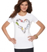 Ellen Tracy offers a super-cute graphic tee with an illustration fit for any fashionista! Pair it with denim for at-ease style.