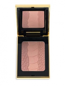 EXCLUSIVELY AT SAKS. Fleshy pink, golden beige, rosy balck-brown. A harmony of 3 subtle shades that adapt to all skin tones. By blending them, you can sculpt the cheeks and create a radiant, custom-tailored blush. 