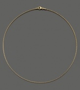 A versatile and beautiful chain necklace in 14k gold. Approximate length: 17-3/4 inches.