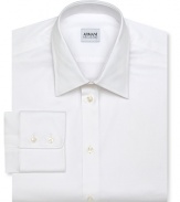 Armani Collezioni White Dress Shirt - Slim Fit, Point Collar