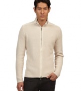 Get cozy, look stylish in this mock neck sweater from Kenneth Cole New York.