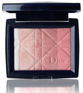 Shimmer like the star you are by dressing your skin with the light-filled jewel-like gleam of Dior's new allover Magic Shimmer pressed powder stars. Enriched with Jeweled Microdust, these 5 micro-shimmering tones set off sparks of brilliance. Ultra-fine super-blendable formula virtually fuses with skin for a sheer, radiant luminosity. Shimmer over forehead, temples, cheekbones and chin. In a chic, petite mirrored compact. 