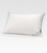 Experience the luxury of a good night's sleep, with this plush, cozy goose down pillow encased in a finespun cotton sateen cover.Decorative piped edgeBaffled construction20 X 30Goose down fillCotton sateen coverMachine washMade in USA