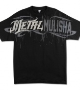 Impressively cool style t-shirt by Metal Mulisha with tonal print on top.