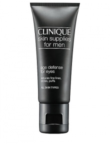 Skin Supplies for Men Age Defense for Eyes. Multifunction treatment instantly hydrates the vulnerable eye area. Works to repair the look of lines, wrinkles. Reduces dark circles, puffs, and brightens dull skin for a younger look. Strengthens the moisture barrier for skin that's smooth, firm. 0.5 oz. 