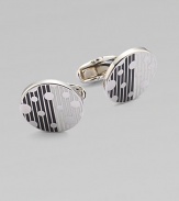 Whimsical stripe and dot pattern defines these lively enamel cufflinks.90% copper/10% wideAbout ¾ wideImported