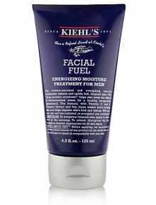 Facial Fuel Energizing Moisture Treatment for Men. Vitamin-enriched and energizing non-oily facial moisturizer wakens, uplifts and firms dull, fatigued skin. This facial recovery accelerator helps skin resist the effects of environmental stress for a healthy, invigorating appearance. Formulated with Vitamin C and E, chestnut extract and soy to re-fuel, re-energize and revitalize your skin. All skin types Made in USA